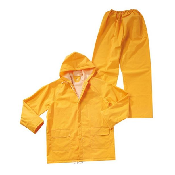 puesto Celsius sofá Estrategias | IMPERMEABLE EN PVC CHAQUETA CON CAPUCHA Y PANTALON TALLA L  CON REFLECTIVO